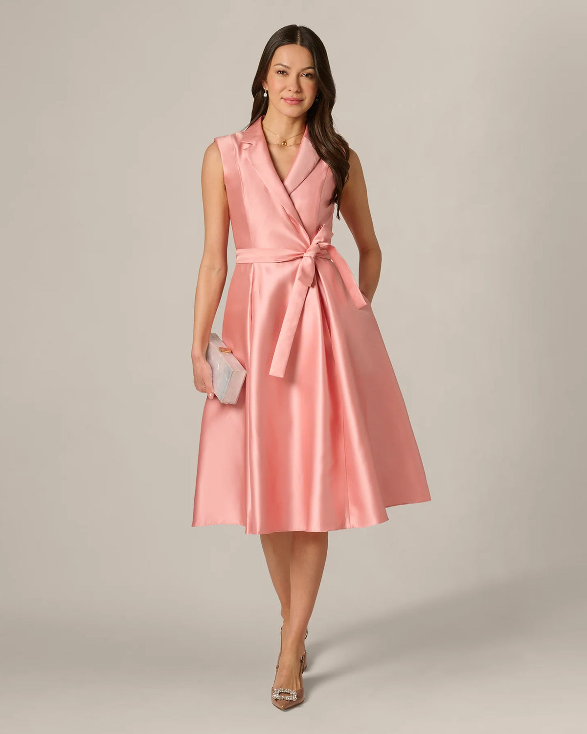 a-line midi mother of the bride dress - image 1