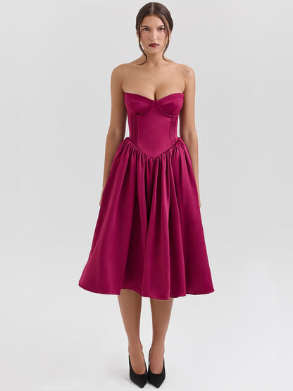 sale midi formal dress, full-length front view