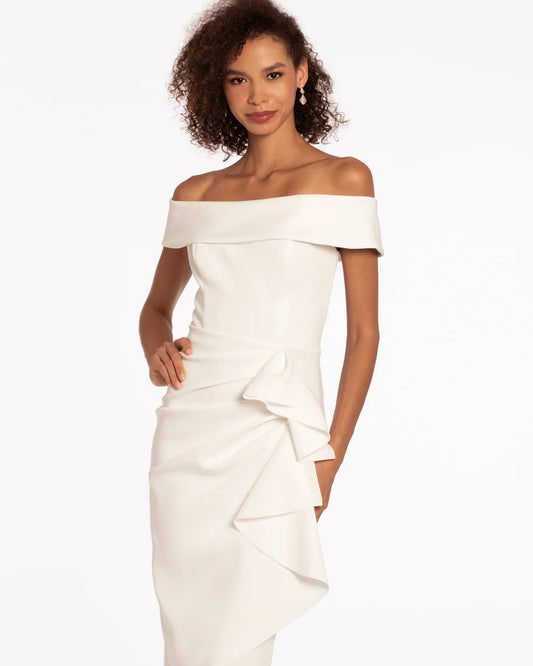 spaghetti strap a-line maxi homecoming dress - image 1