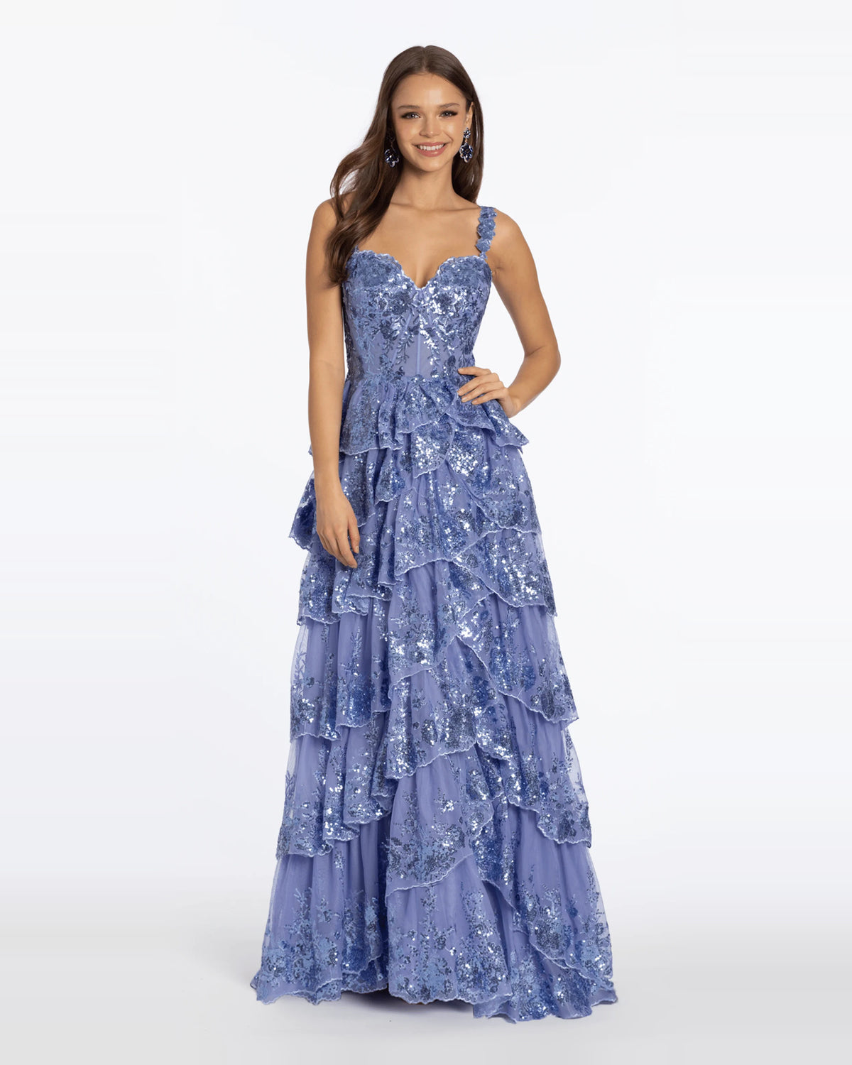 sweetheart ball-gown floor-length prom dress - image 1