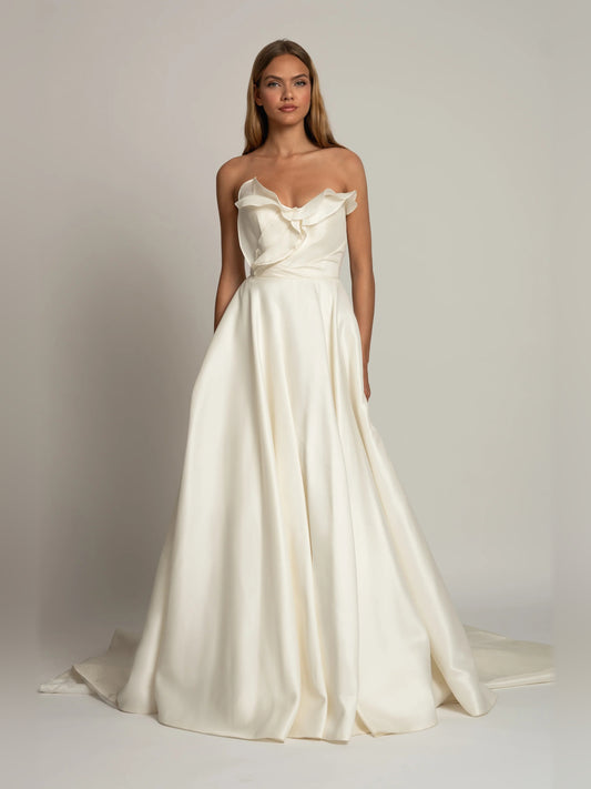 sweetheart ball-gown floor-length formal dress - image 1