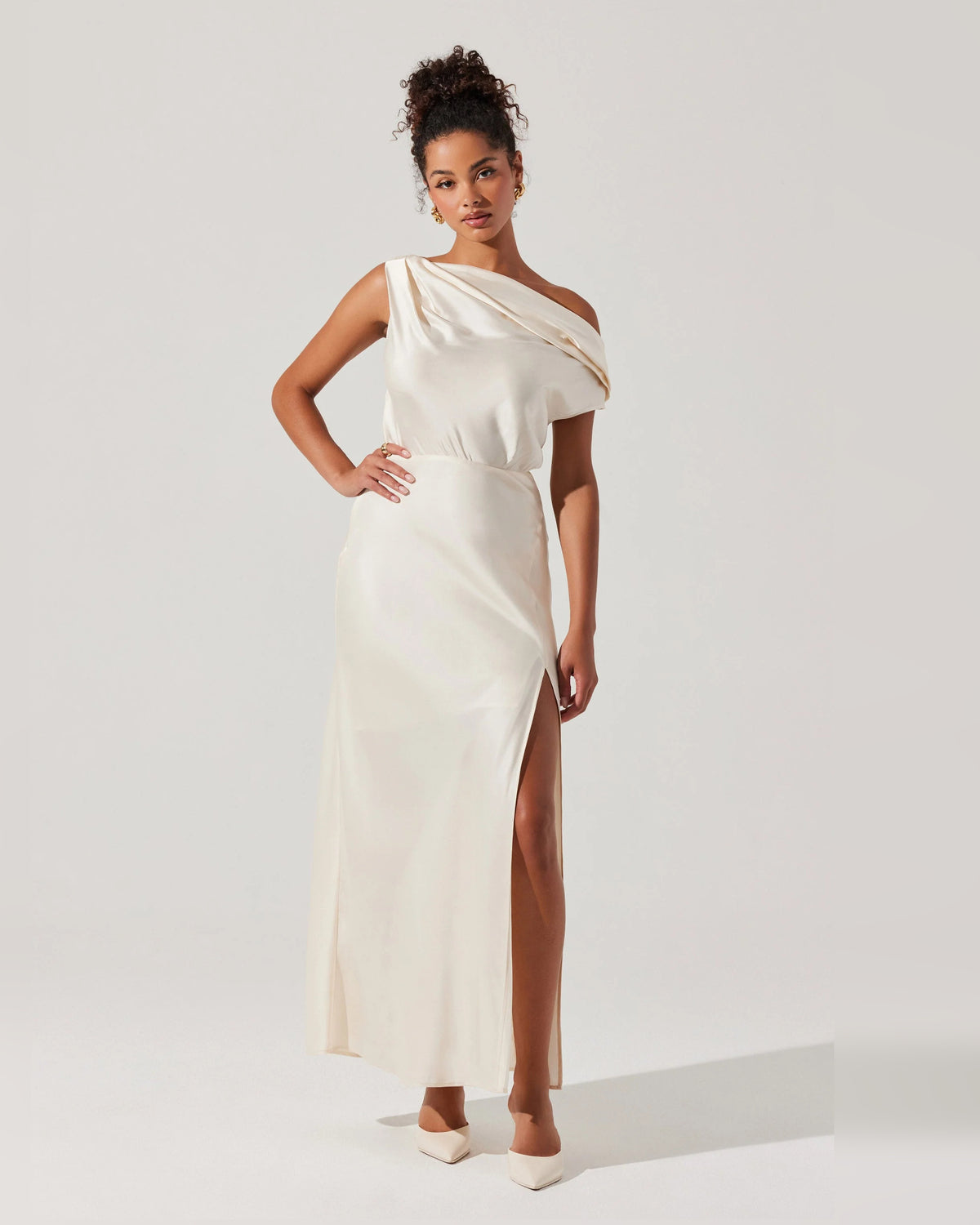 off-shoulder a-line maxi formal dress - image 1