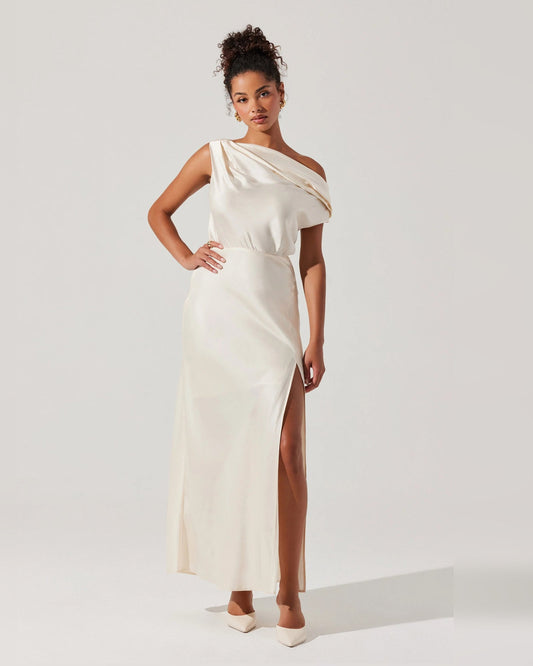 off-shoulder a-line maxi formal dress - image 1