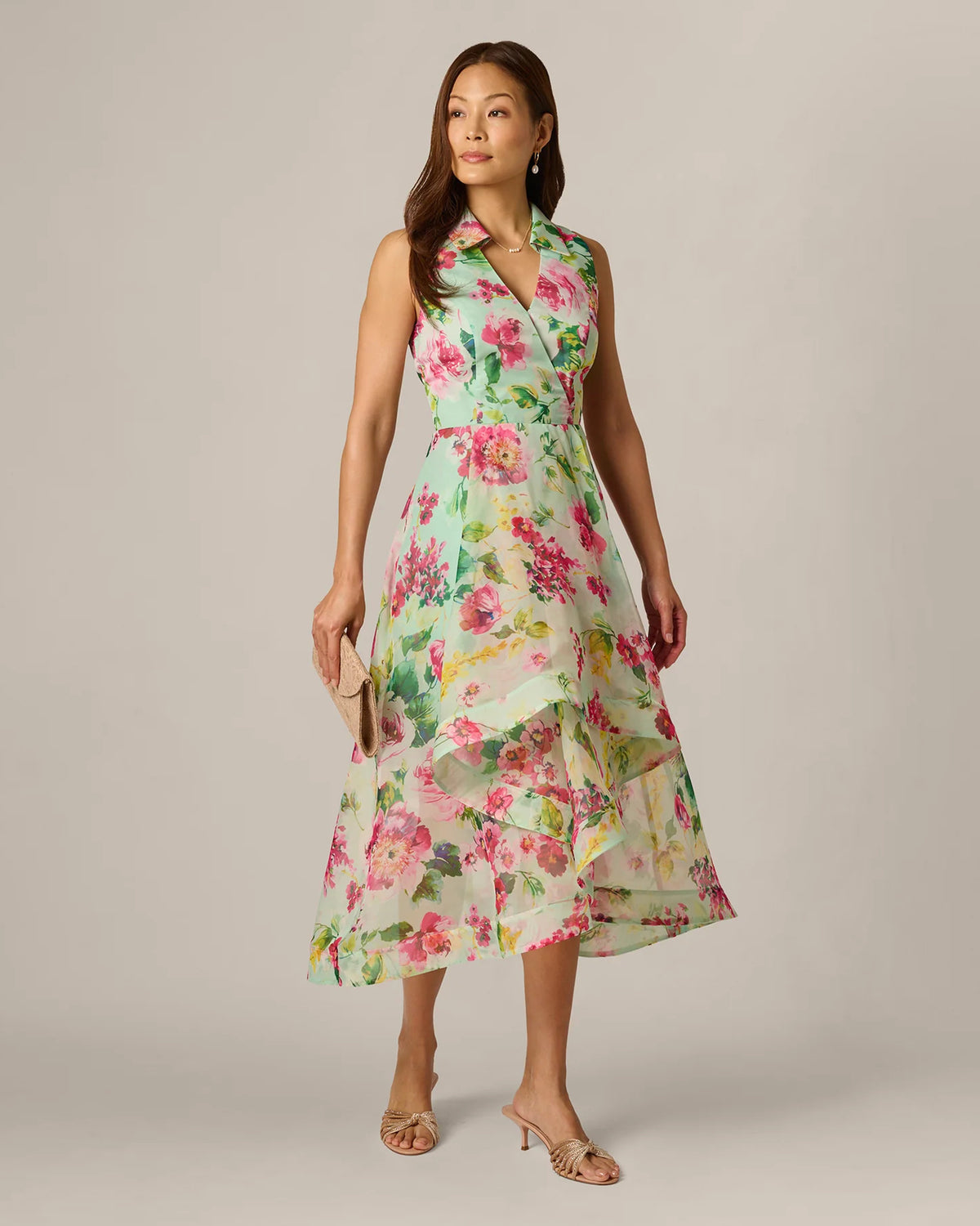 a-line midi mother of the bride dress - image 1