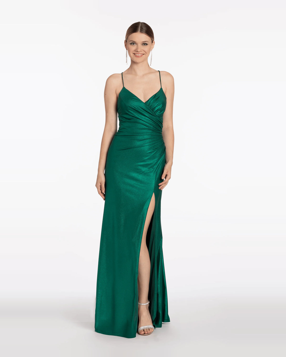 sweetheart column maxi prom dress - image 1