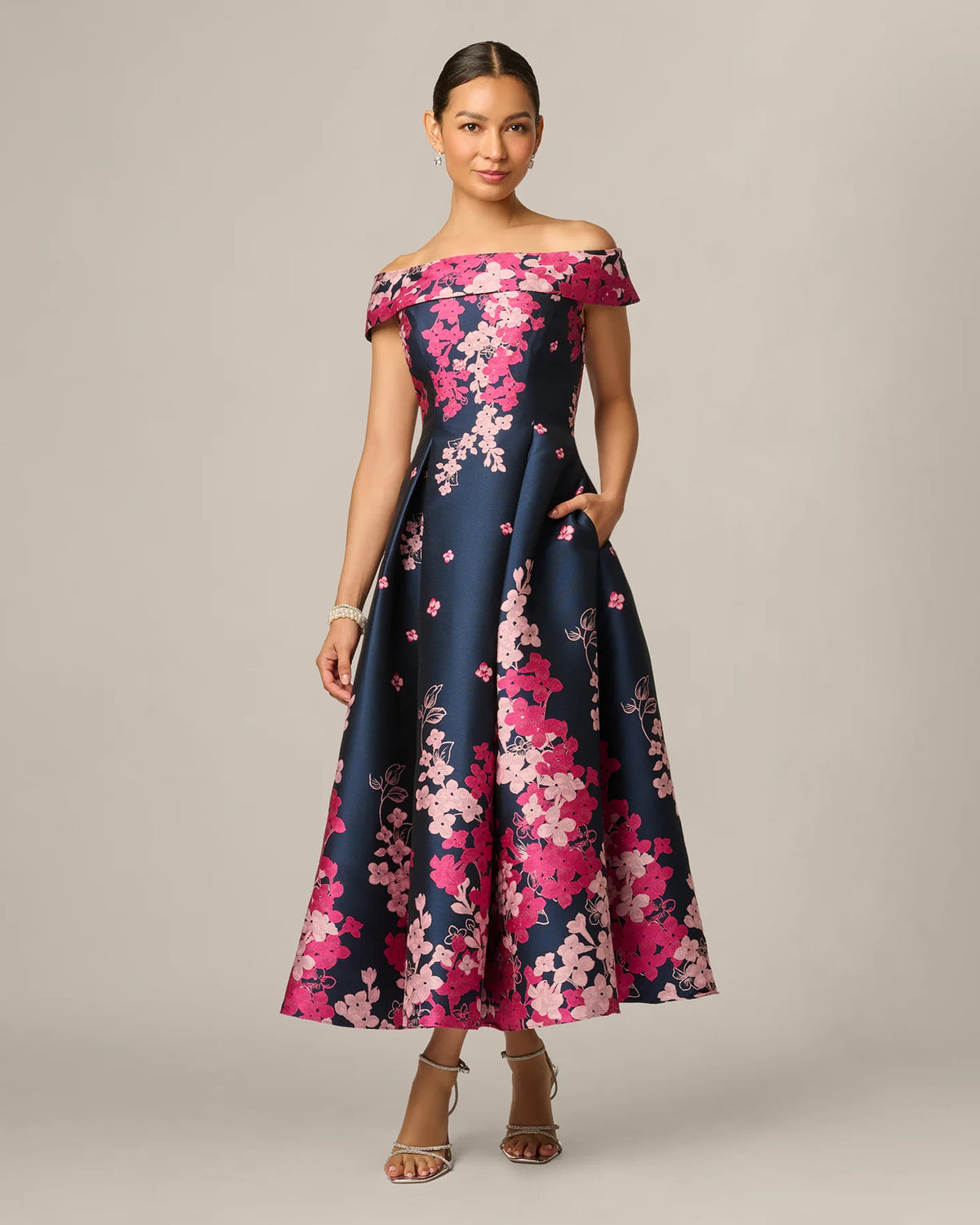 a-line maxi mother of the bride dress - image 1