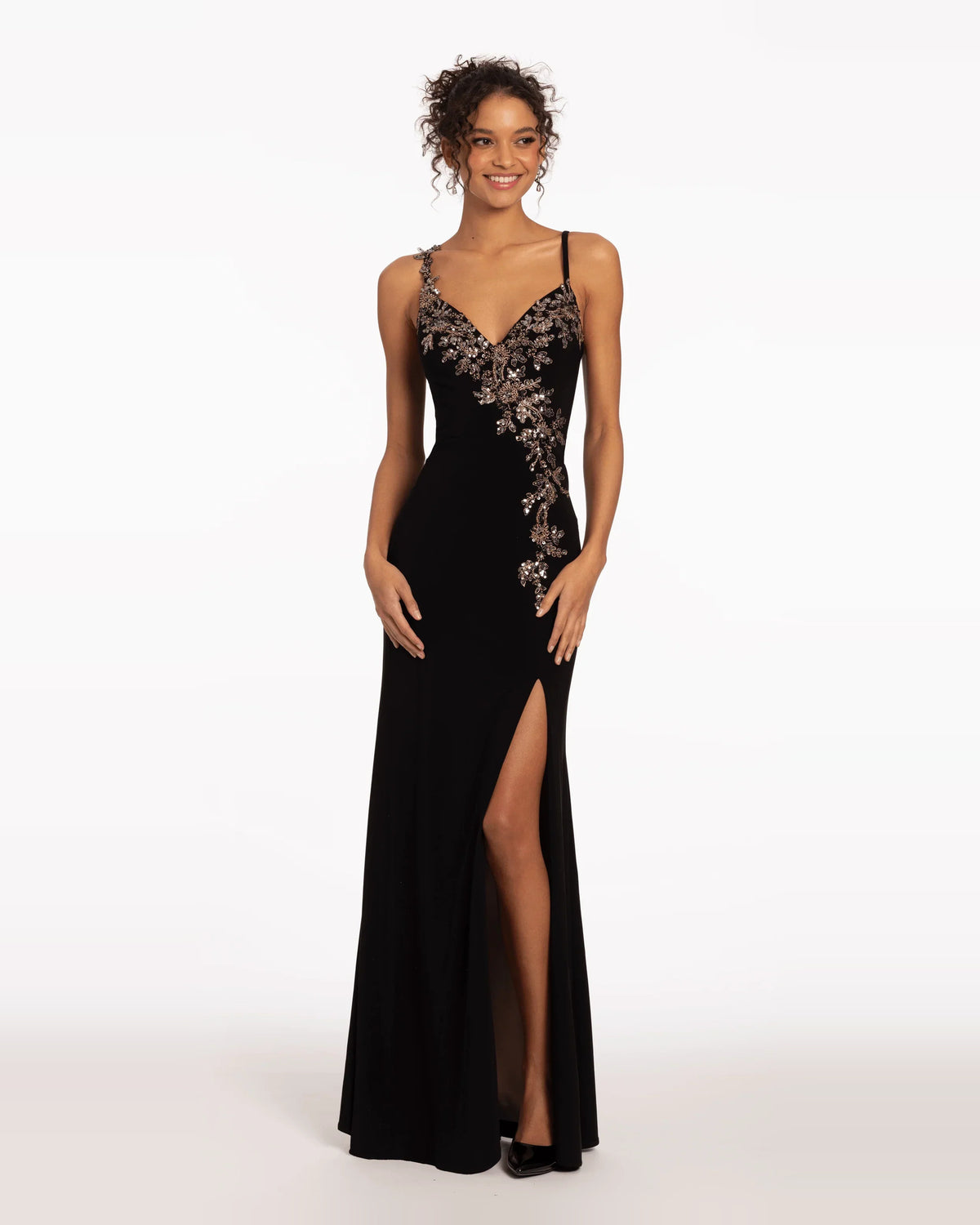 sweetheart a-line maxi prom dress - image 1