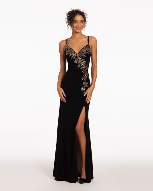sweetheart a-line maxi prom dress - image 1