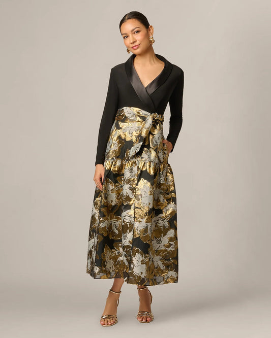 a-line maxi mother of the bride dress - image 1