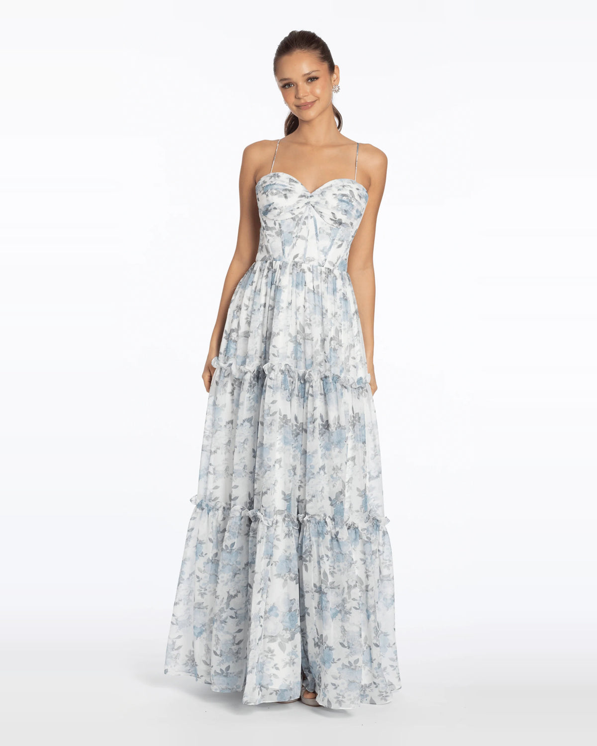 sweetheart a-line maxi prom dress - image 1