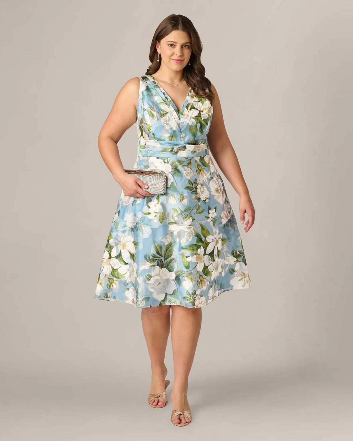 a-line midi mother of the bride dress - image 1
