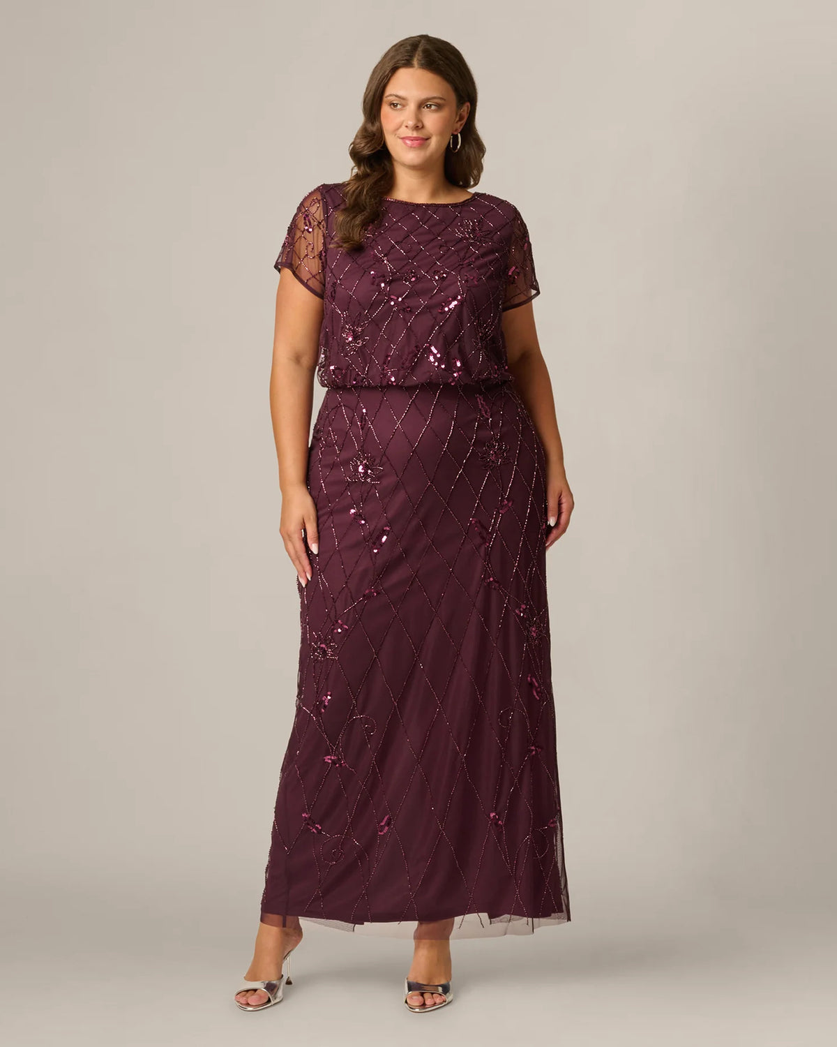spaghetti strap a-line maxi mother of the bride dress - image 1