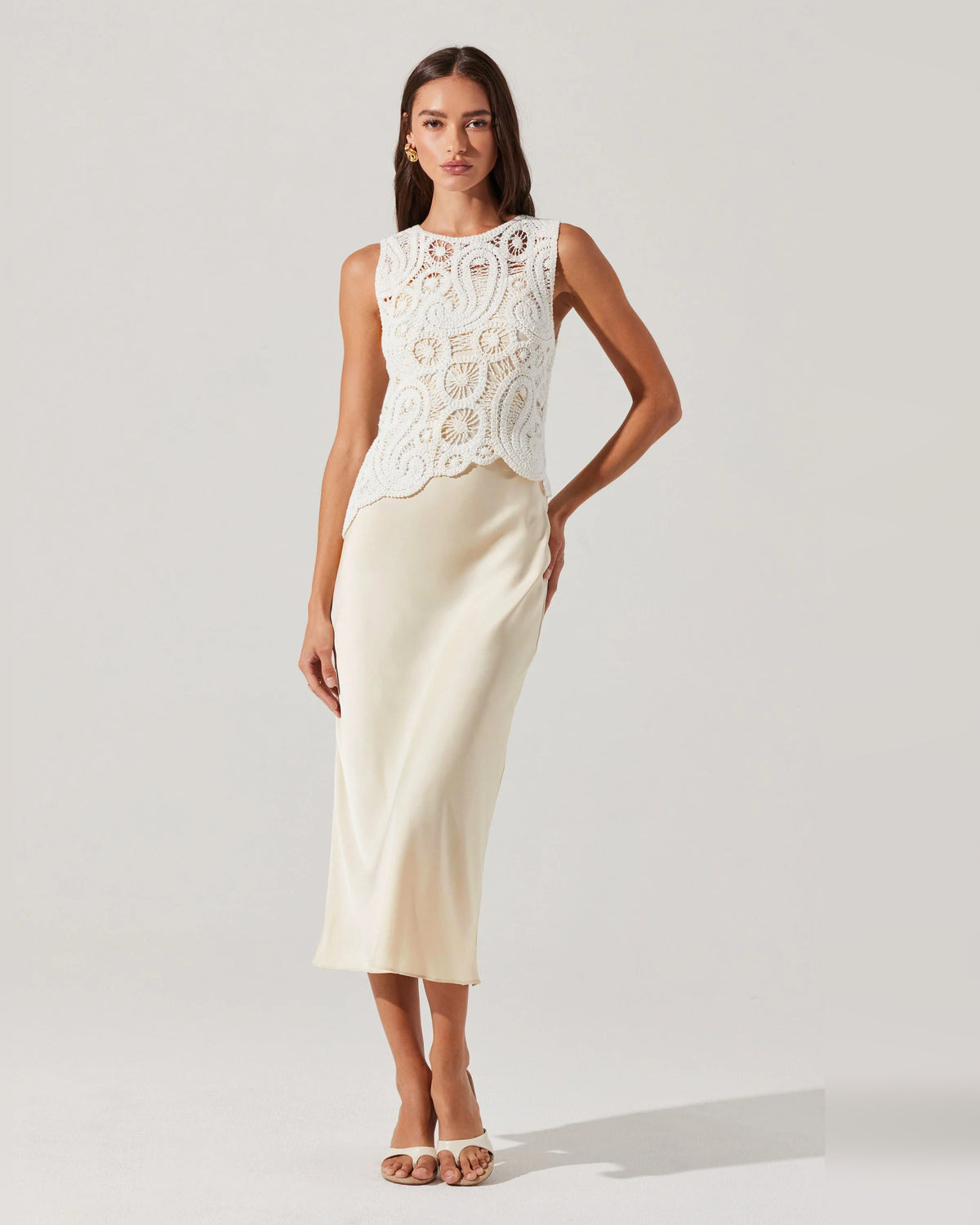 spaghetti strap a-line maxi formal dress - image 1