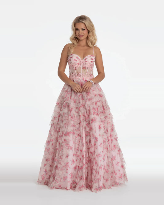 sweetheart ball-gown floor-length prom dress - image 1