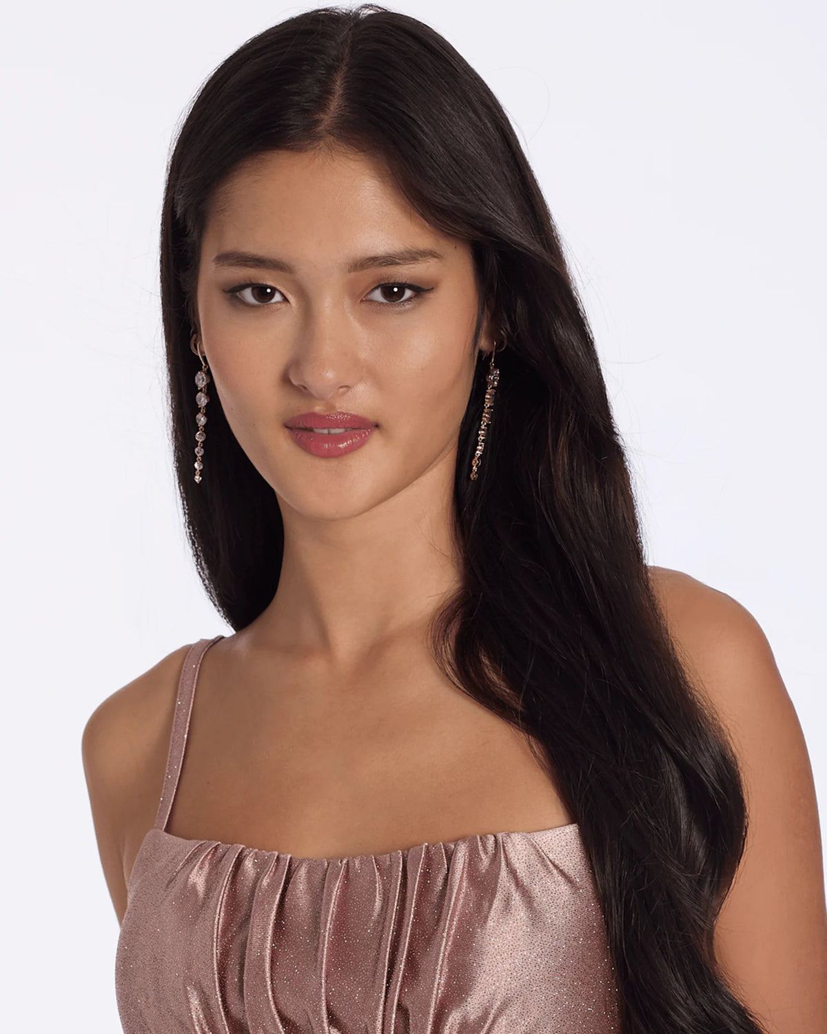 spaghetti strap sheath maxi homecoming dress - image 1