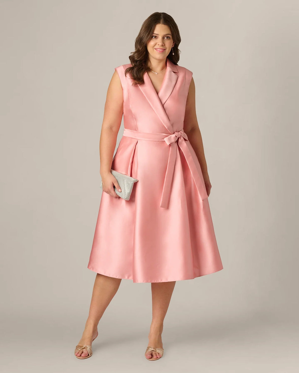 a-line midi mother of the bride dress - image 1