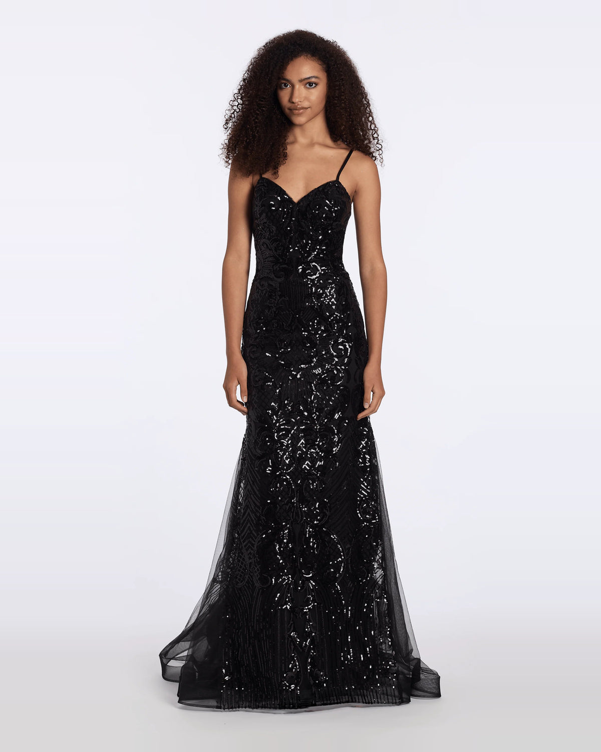 sweetheart trumpet maxi prom dress - image 1