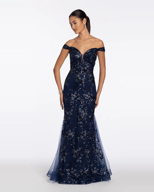 sweetheart mermaid maxi prom dress - image 1