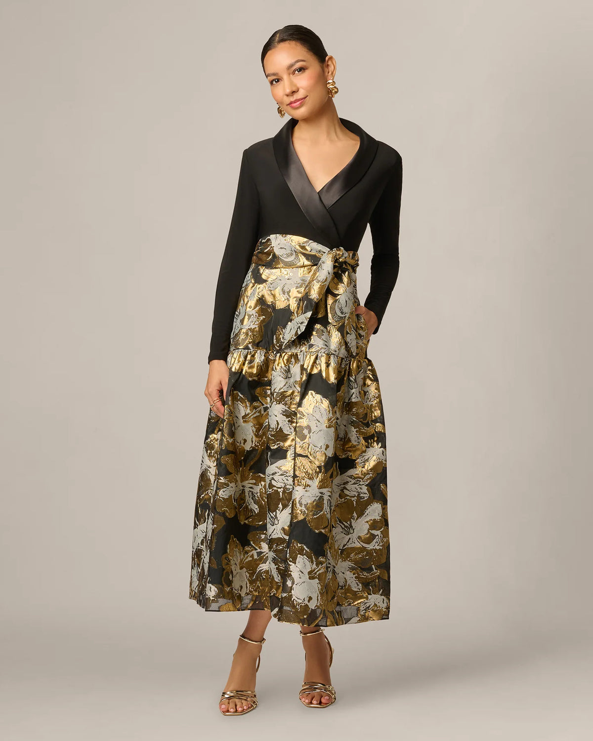 a-line maxi mother of the bride dress - image 1