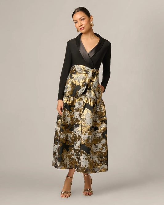 a-line maxi mother of the bride dress - image 1