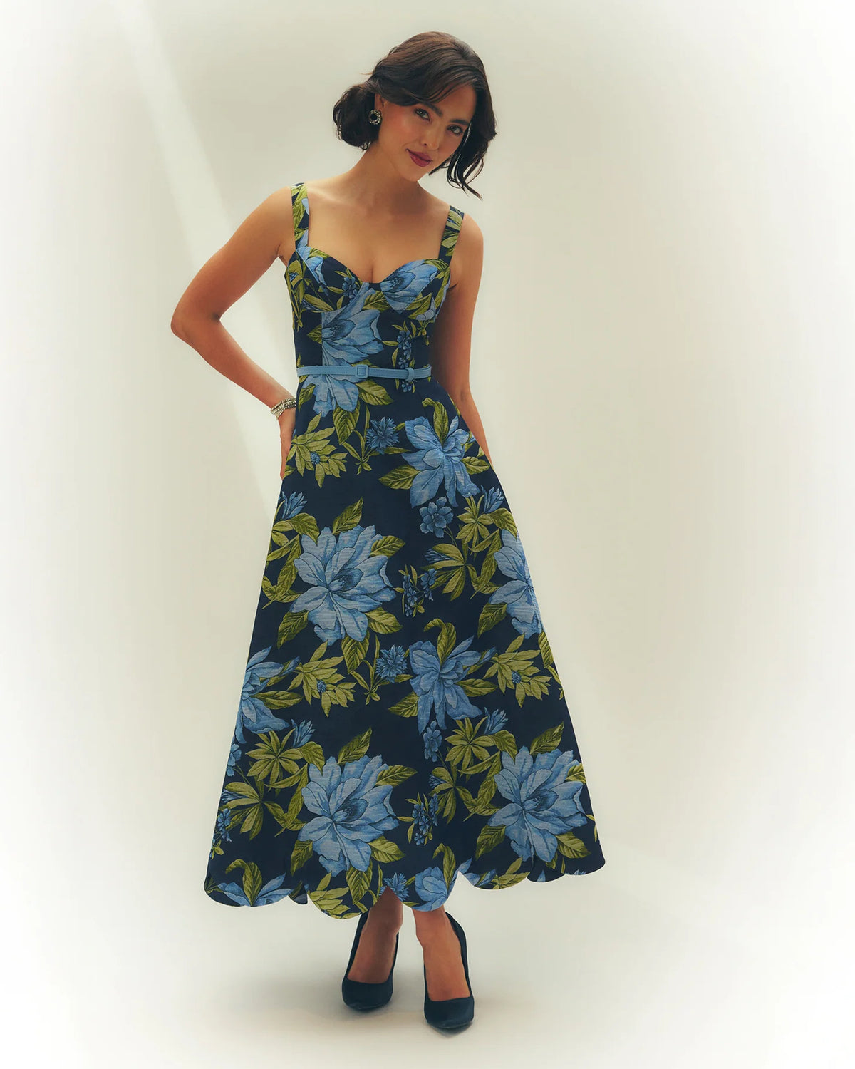 sweetheart a-line maxi mother of the bride dress - image 1