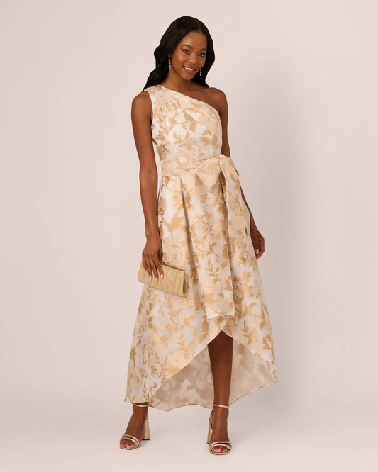 one shoulder a-line high-low mother of the bride dress - image 1