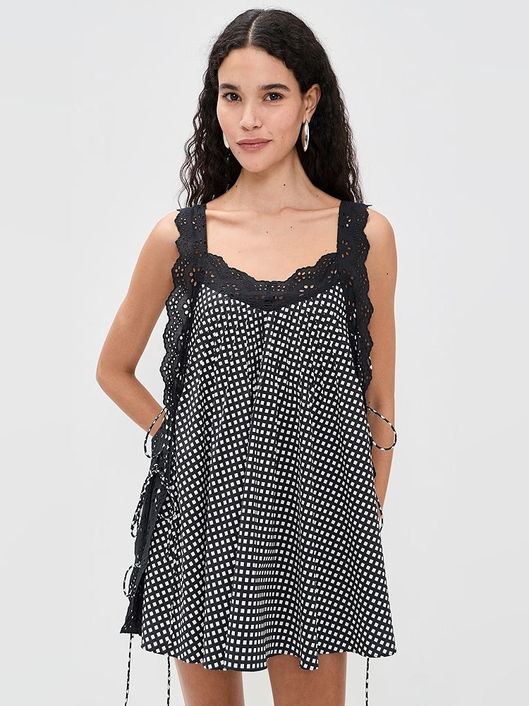 Orange mini homecoming dress, front view showing the silhouette