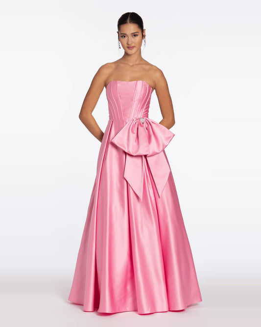 strapless ball-gown floor-length prom dress - image 1