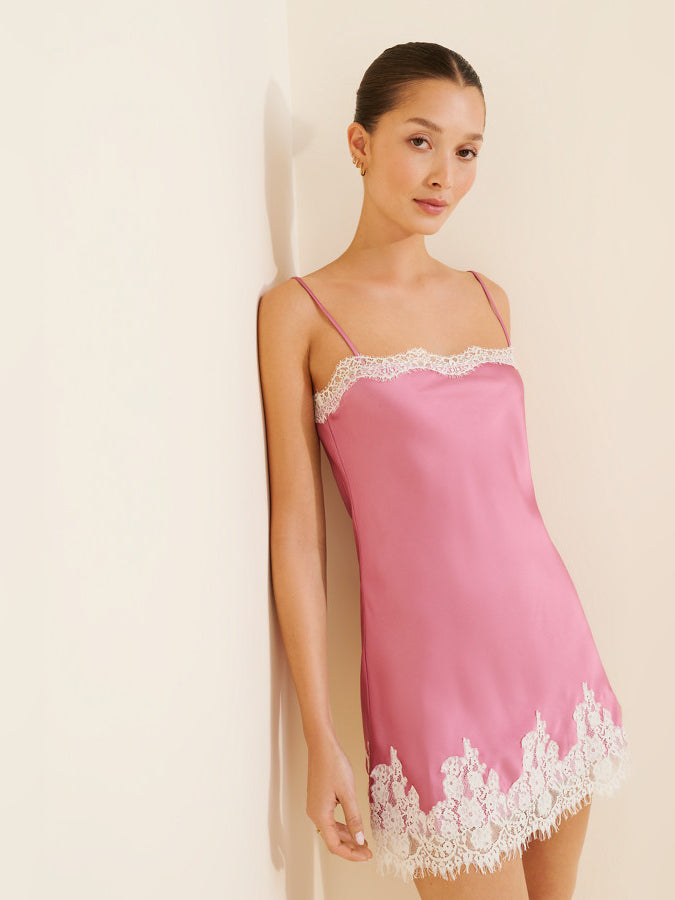 Orange mini homecoming dress, front view showing the silhouette