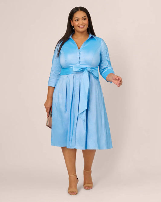 a-line midi mother of the bride dress - image 1