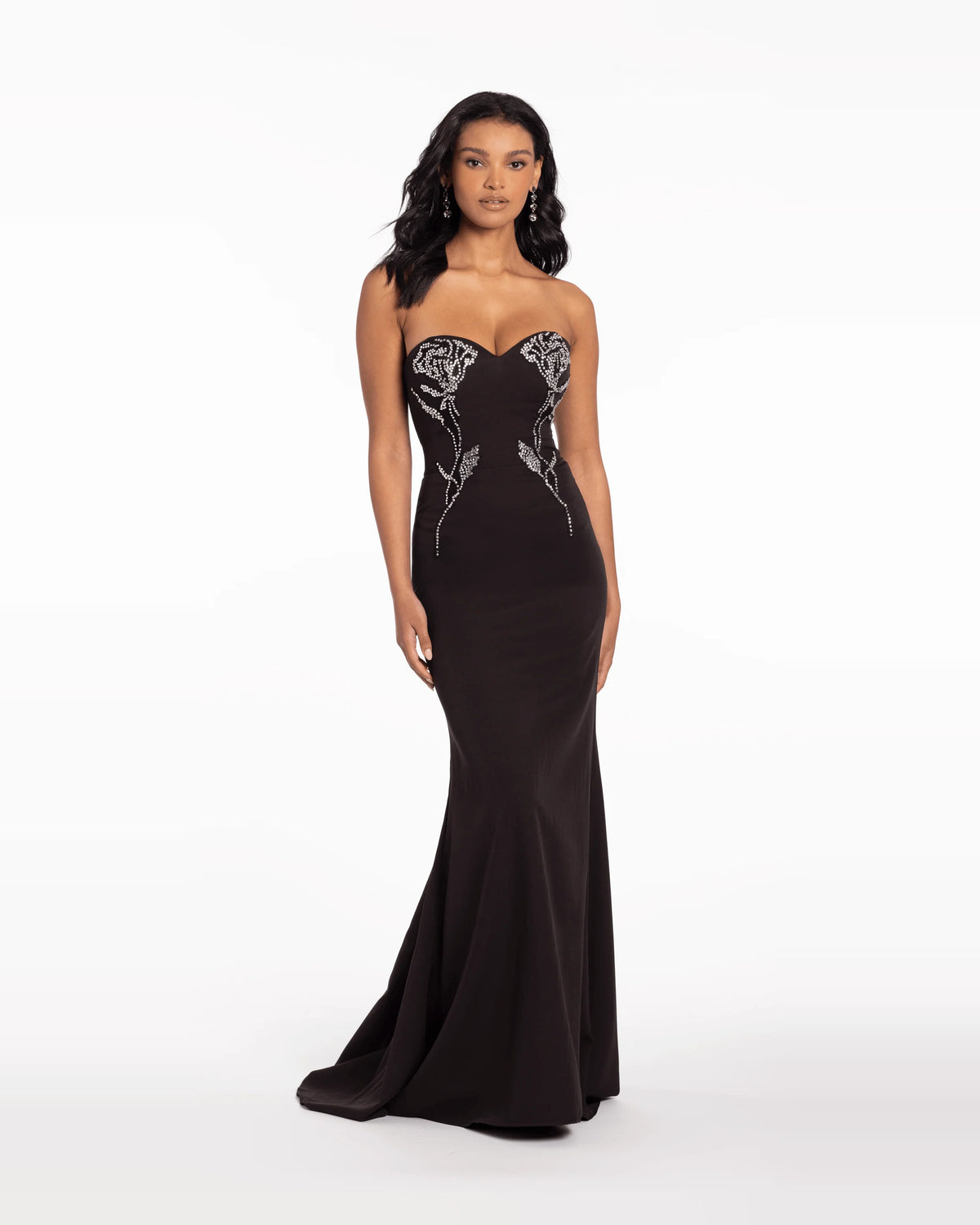 strapless trumpet maxi prom dress - image 1