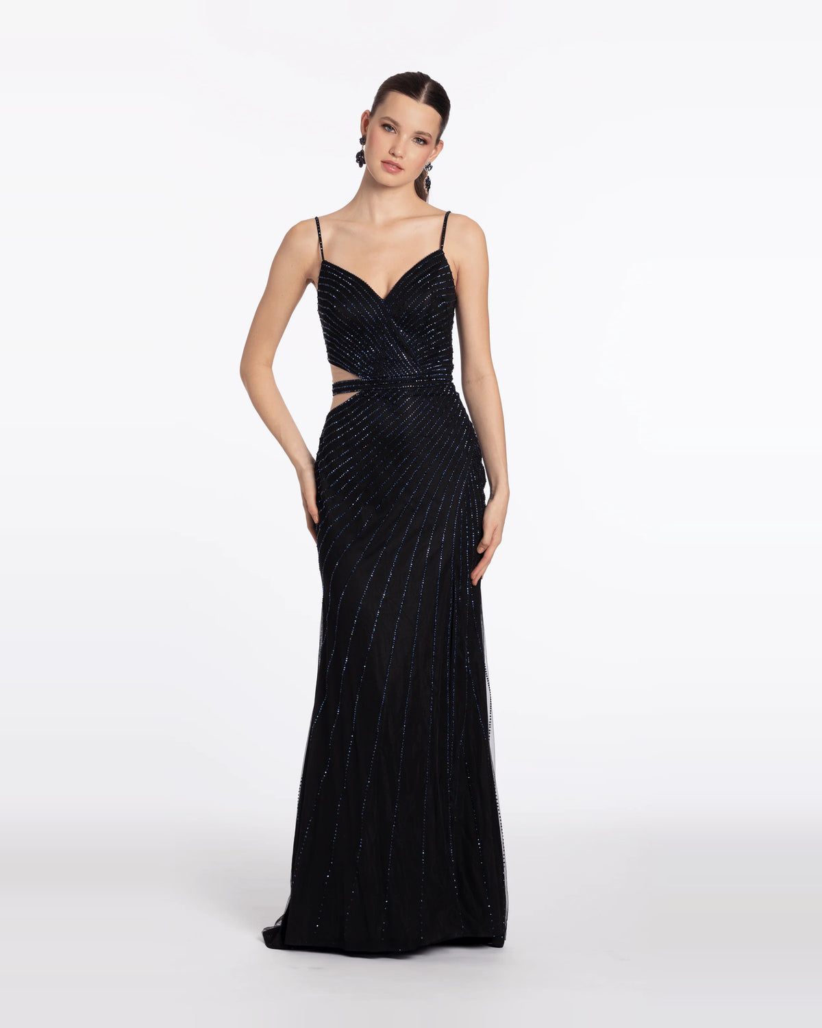 sweetheart column maxi prom dress - image 1