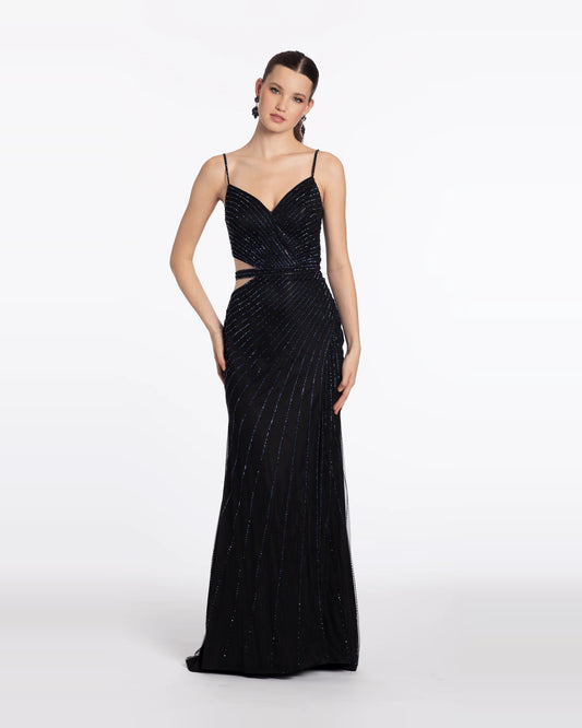 sweetheart column maxi prom dress - image 1
