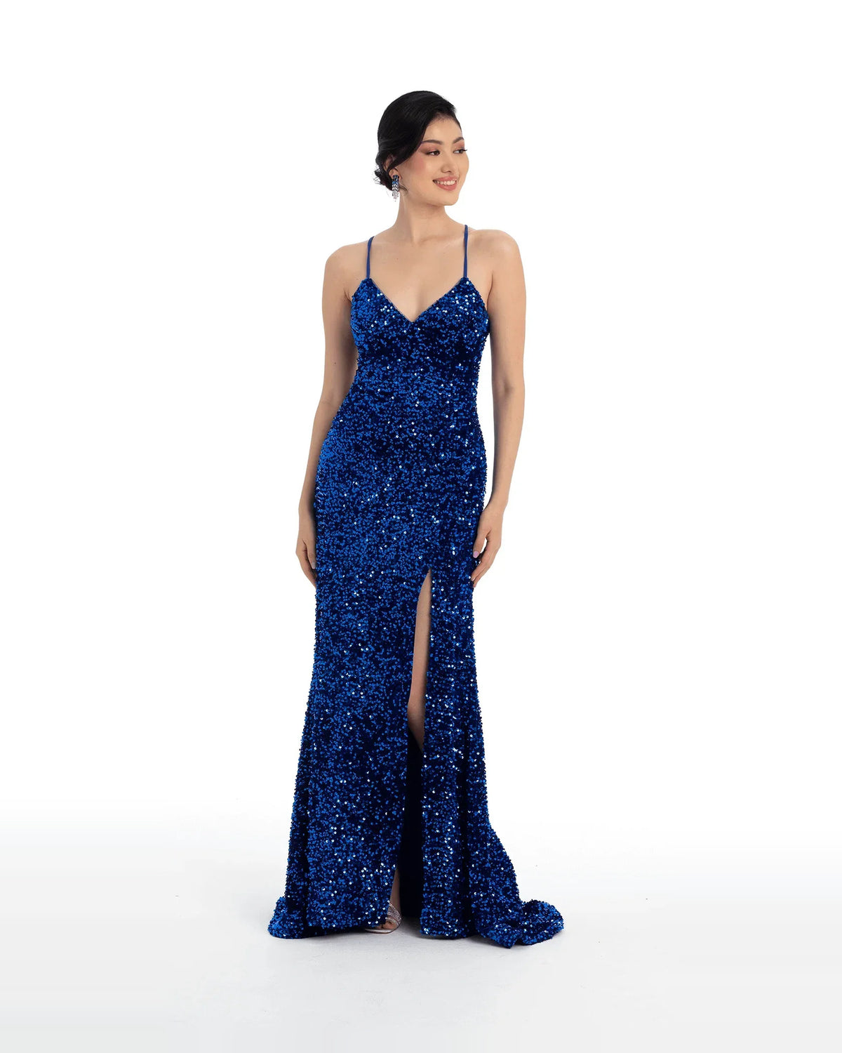 a-line maxi prom dress - image 1