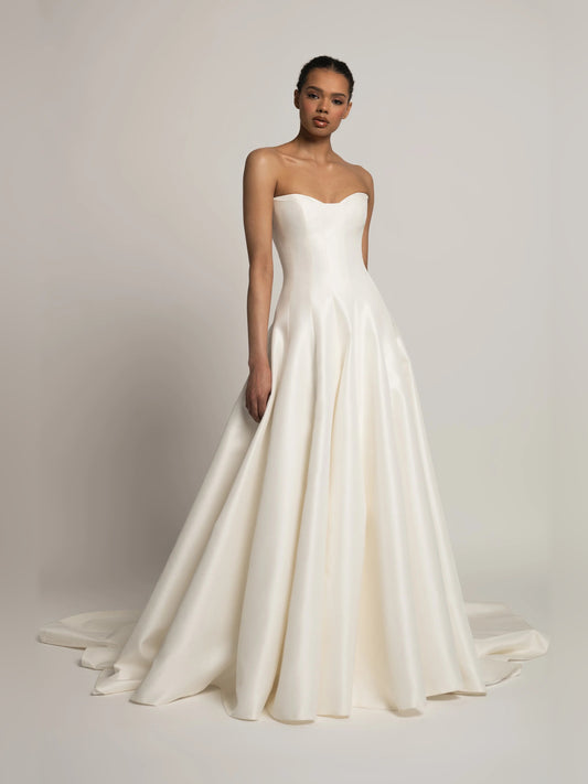 sweetheart ball-gown floor-length formal dress - image 1
