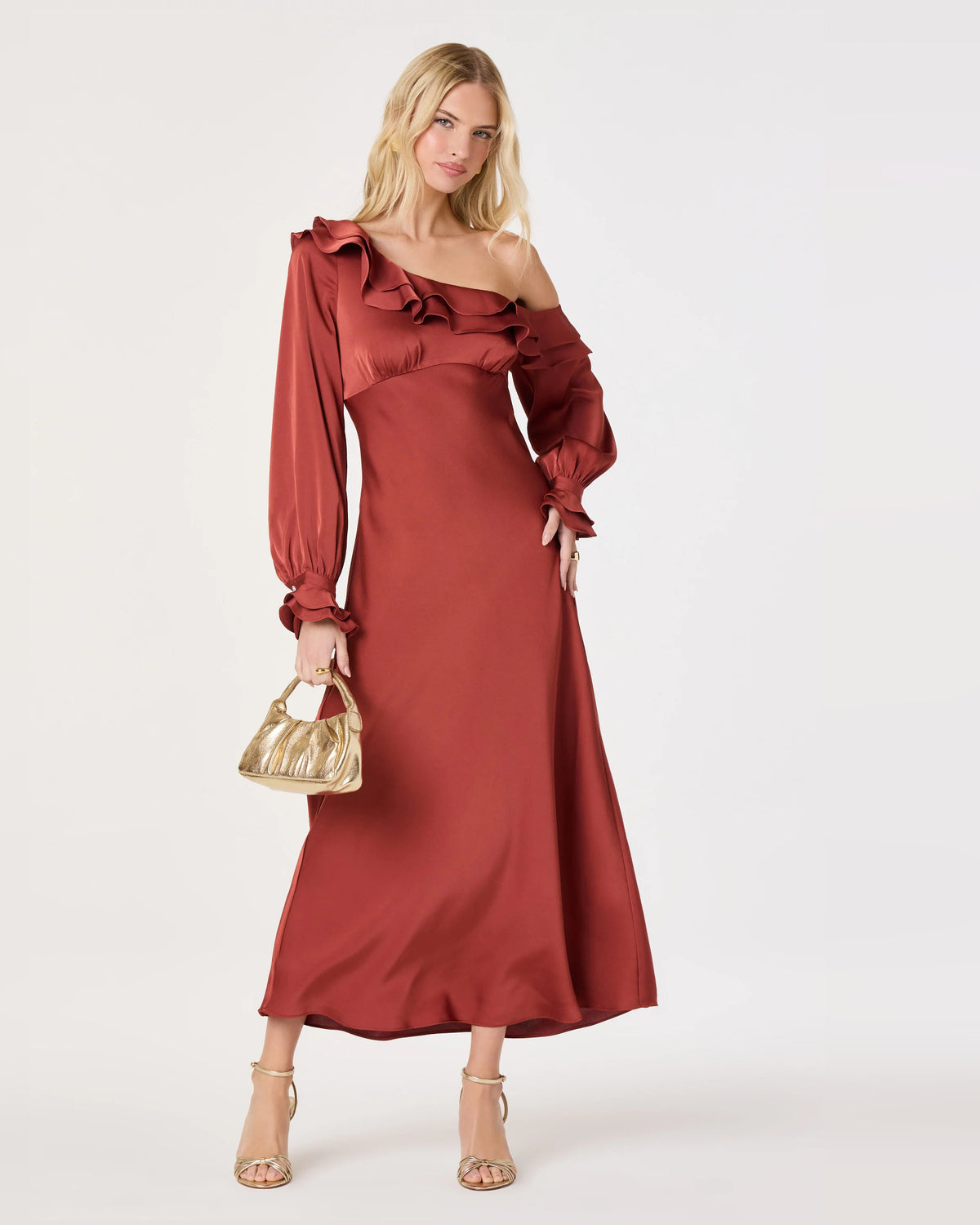 off-shoulder a-line maxi formal dress - image 1