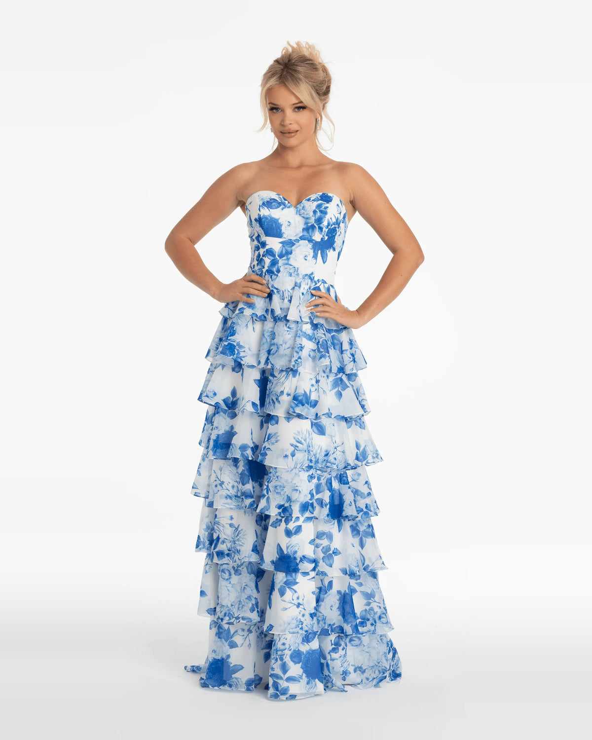 sweetheart ball-gown floor-length prom dress - image 1