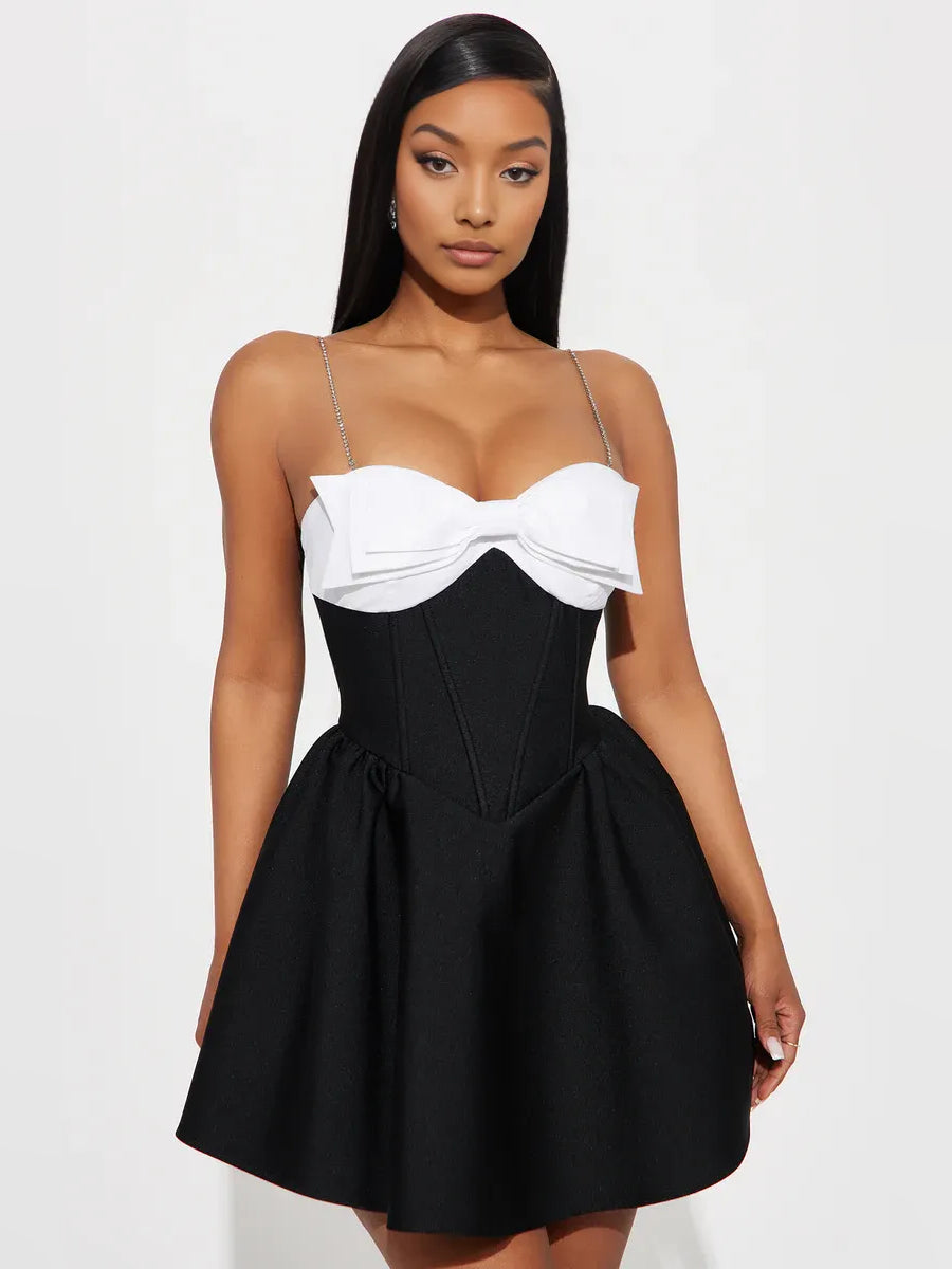 As Picture mini homecoming dress, alternate view showing the full-length silhouette