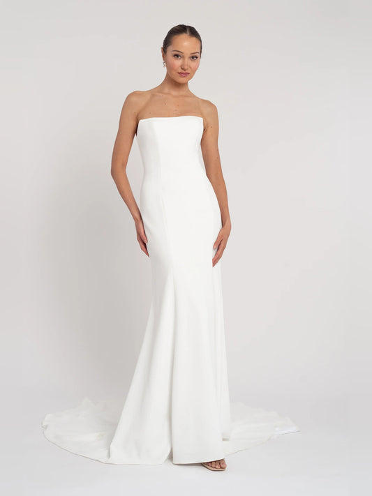 fit-and-flare floor-length formal dress - image 1