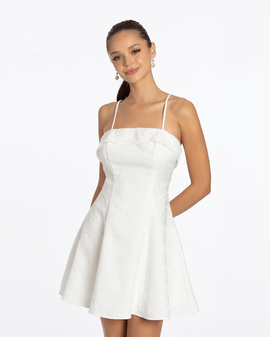 square neck a-line maxi homecoming dress - image 1