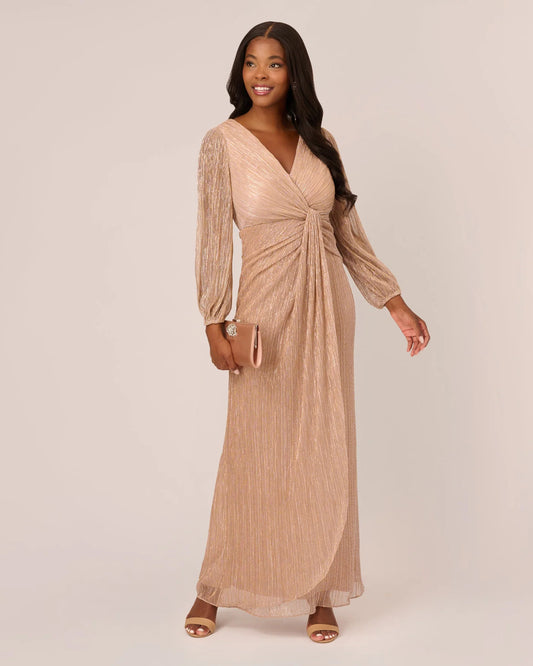 v neck mermaid floor-length mother of the bride dress - image 1