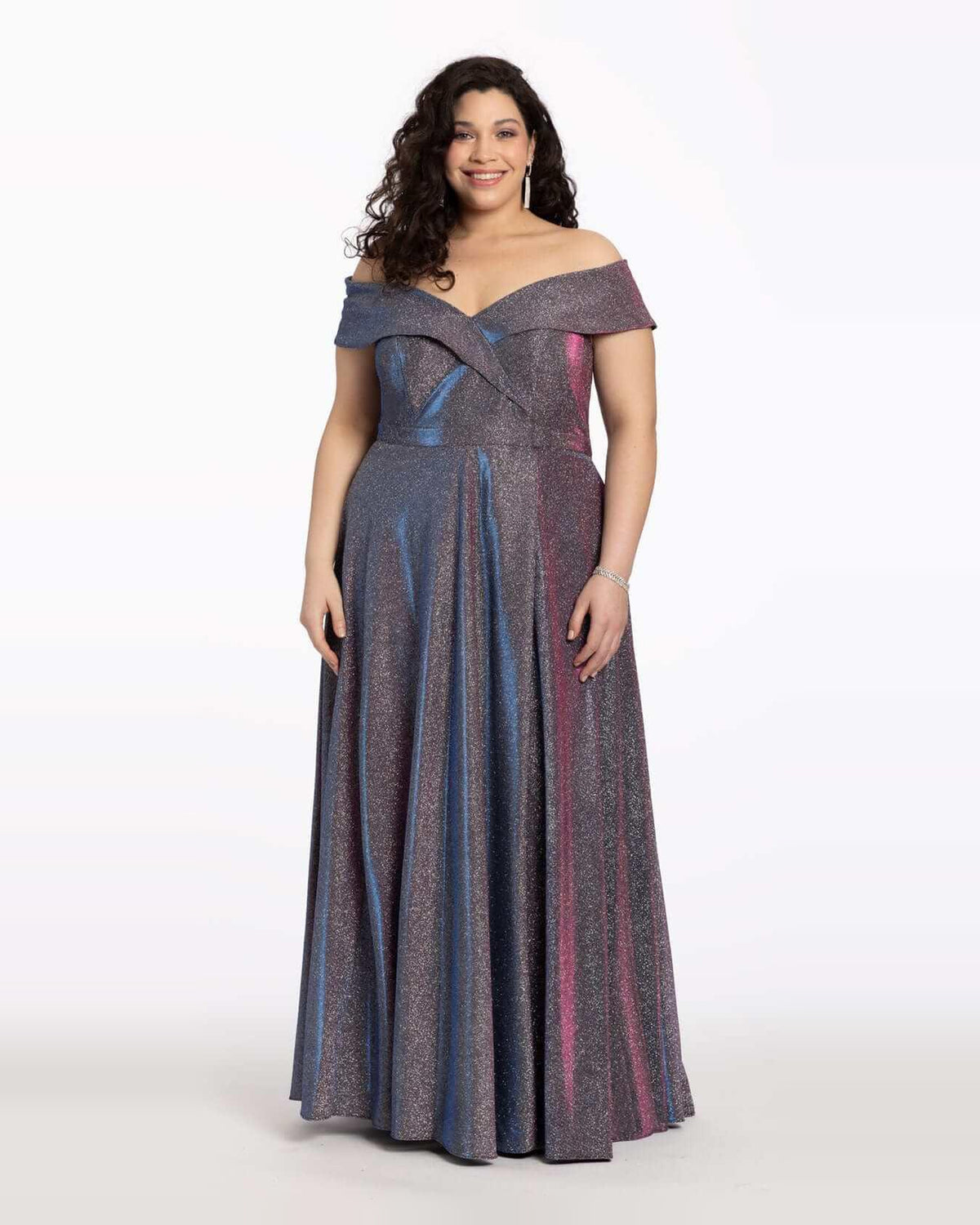 v neck a-line maxi prom dress - image 1