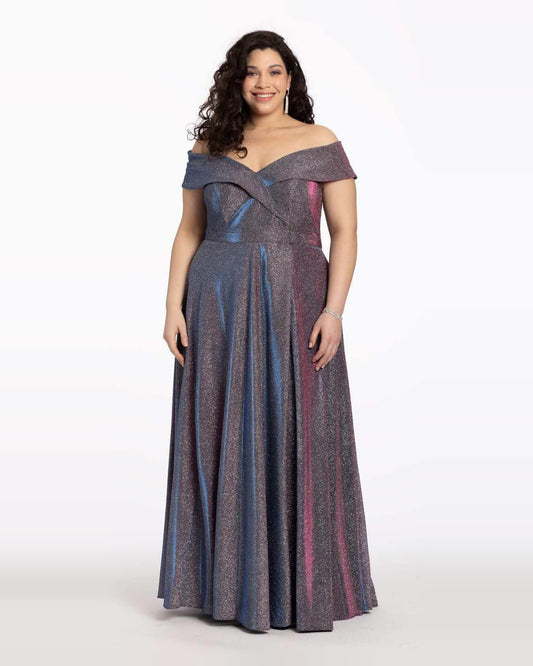 v neck a-line maxi prom dress - image 1