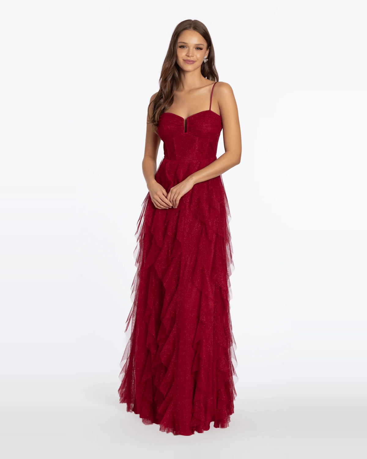 sweetheart a-line maxi prom dress - image 1