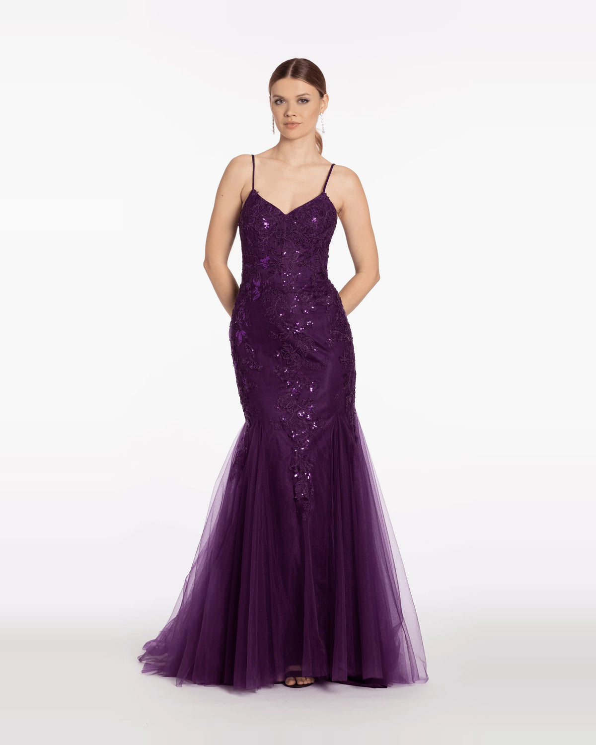 sweetheart mermaid maxi prom dress - image 1