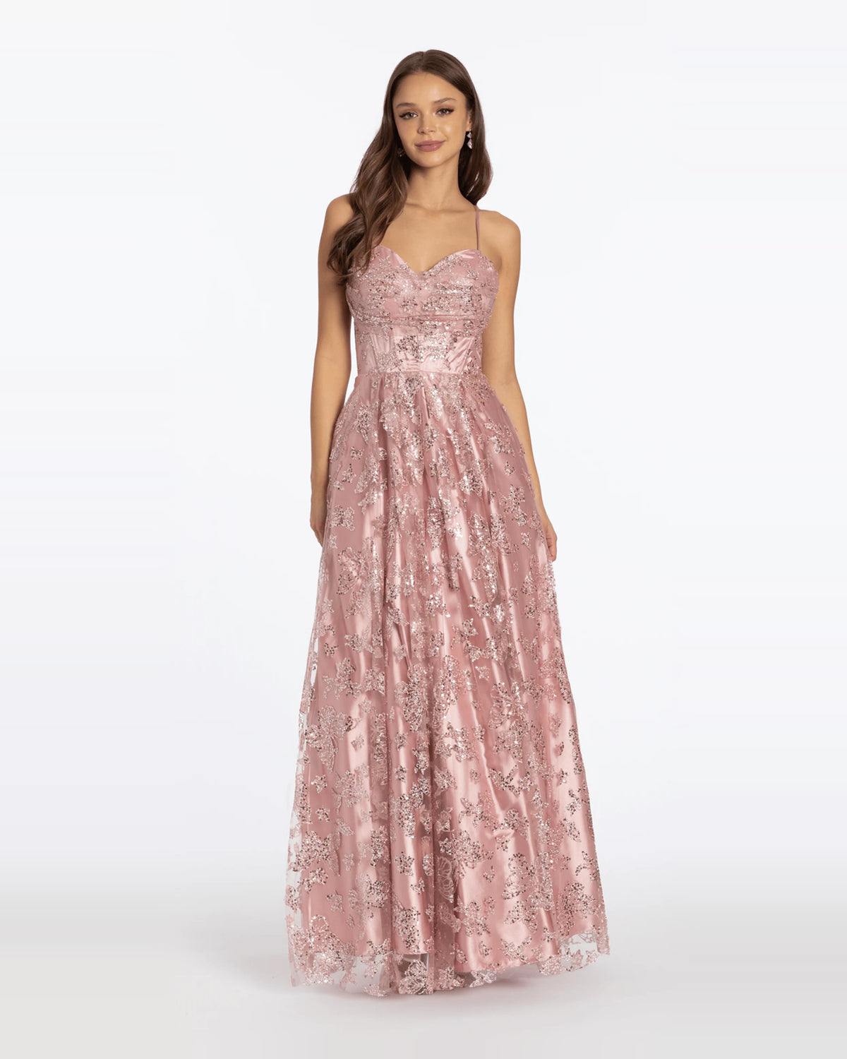 sweetheart ball-gown maxi prom dress - image 1