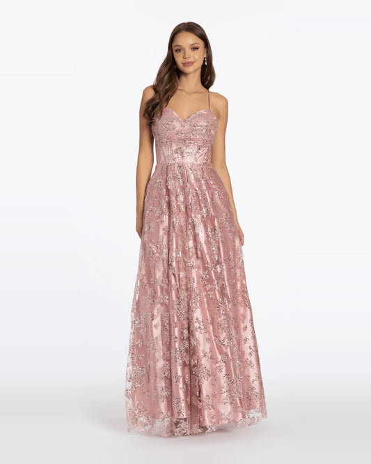 sweetheart ball-gown maxi prom dress - image 1