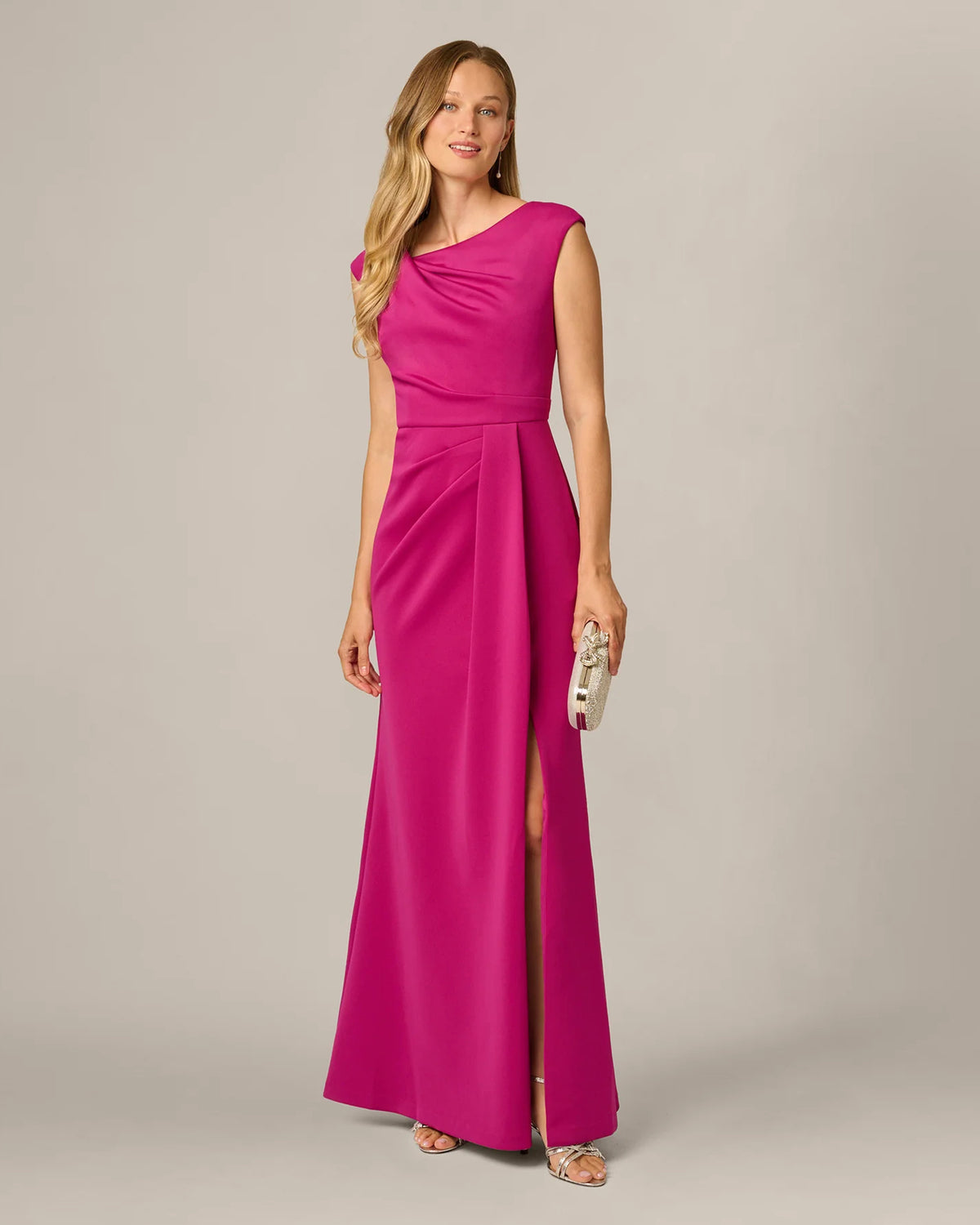 spaghetti strap mermaid maxi mother of the bride dress - image 1