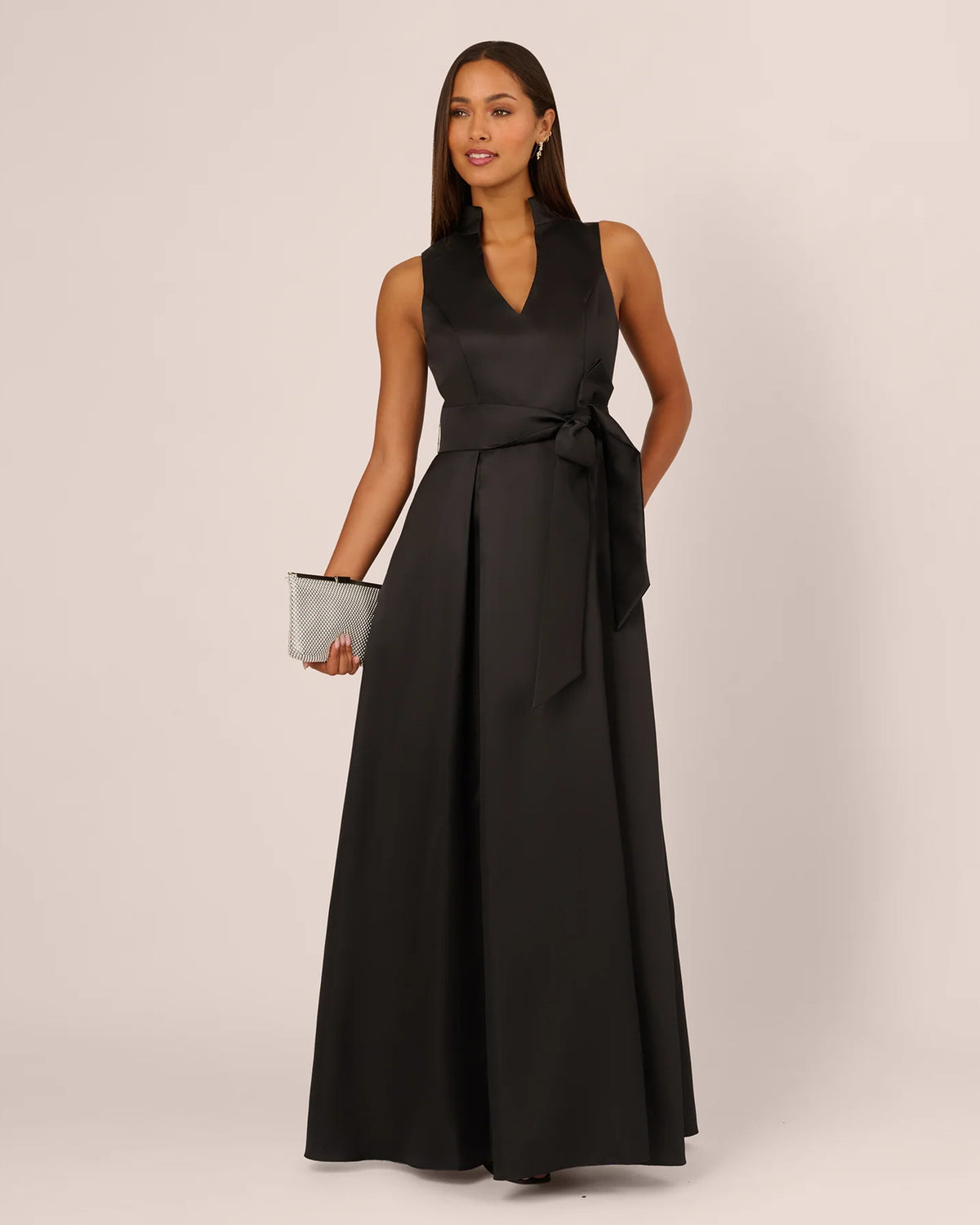 sleeveless a-line maxi mother of the bride dress - image 1