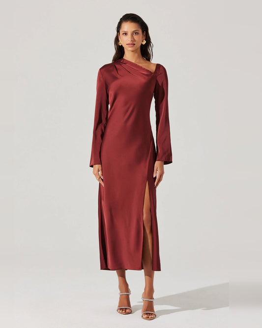spaghetti strap a-line maxi formal dress - image 1